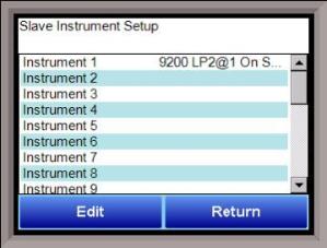 Slave Instrument Setup